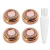 Women Facial Hair Remover Replacement Heads for Finishing Touch Replacement Heads Flawless Facial Hair Remover Tool for Women 18K Gold-Plated Rose Gold 4 Count view 1