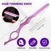 Professional Hair Cutting Scissors Sets Stainless Steel Barber Hairdressing Scissors Multifunctional Salon Thinning Scissors Straight Shears Tools Gifts for Mom Dad Friends (Purple) view 4