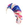 Magik Double-Sided Cover Satin Night Sleep Cap Hair Bonnet Hat Head w/Elastic Band (2 Pack, Hot Pink+Blue) view 2