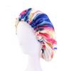 Magik Double-Sided Cover Satin Night Sleep Cap Hair Bonnet Hat Head w/Elastic Band (1 Pack, Hot Pink+Blue) view 2