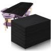 Tatuo 50 Pieces 31 x 70 Inches Disposable Bed Sheets Bed Cover Massage Table Sheet Non-woven Fabric for Spa, Lash, Beauty Salon, Waxing, Hotels(Black) view 1