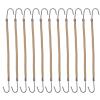 ARTIBETTER 20pcs Elastic Double Hook Hair Styling Tool for Ponytails and Braids Apricot Bungee Hair Holders for Smooth for All Types view 1