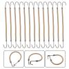 ARTIBETTER 20pcs Elastic Double Hook Hair Styling Tool for Ponytails and Braids Apricot Bungee Hair Holders for Smooth for All Types view 3