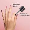 MSQ Eyebrow Brush and Comb Eyelash Brush 3 Pcs Eyelash Comb Double Head Brow & Lash Shaper with Spoolie Brush Eyebrow Eyelash Makeup Grooming Tool view 3