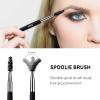 MSQ Eyebrow Brush and Comb Eyelash Brush 3 Pcs Eyelash Comb Double Head Brow & Lash Shaper with Spoolie Brush Eyebrow Eyelash Makeup Grooming Tool view 4