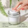 2 Pack 0.5 Oz Airless Pump Jars,Vacuum Cosmetic Travel Containers for Lotions And Creams, Refillable Airless Travel Jars Empty Acrylic Make Up Sample Containers with Pump White,15ml (0.5 oz / 15ml) view 2