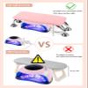 Big Arm Rest for Nails Cushion, Microfiber Leather Hand Rest for Nails Tech, Hand Rest Pillow for Nails Toenails, Detachable Nail Art Accessories Tool for Nails Tech (Pink) view 3