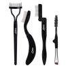 MSQ Eyebrow Brush and Comb Folding Eyelash Brush Eyelash Separator Eye Brow Comb & Spoolie Brush Professional Mascara Brushes Eye Makeup Tools Set 4PCS view 1