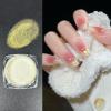 2 Pcs Aurora Chrome Powder for Nails White Iridescent Nail Powder,Mermaid Chrome Nail Pearl Powder Chameleon Chrome Nail Powder Manicure Pigment(2 Pcs Aurora) view 1