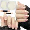2 Pcs Aurora Chrome Powder for Nails White Iridescent Nail Powder,Mermaid Chrome Nail Pearl Powder Chameleon Chrome Nail Powder Manicure Pigment(2 Pcs Aurora) view 2
