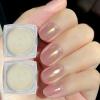 2 Pcs Aurora Chrome Powder for Nails White Iridescent Nail Powder,Mermaid Chrome Nail Pearl Powder Chameleon Chrome Nail Powder Manicure Pigment(2 Pcs Aurora) view 4