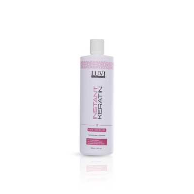 LUVI Instant Keratin, Professional Results in 5 minutes, Brazilian Blowout -Long-Lasting Straightening, Heat Sealing- Keratina Para Alisar el Pelo, Keratin Hair Treatment,Keratin Express (500ml)