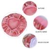 CALLARON Satin Sleeping Cap Set 3pcs Hair Sleep Cap for Women Sleep Bonnet for Long Hair Comfortable Elastic Breathable Material view 2