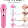 Feiyx Multifunctional Lady Shaver,Painless Eyebrow and Facial Trimmer,Free Eyebrow and Visual Hair Trimmer,for Easy Cleansing view 4