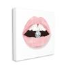 Stupell Industries Shine On Glam Lips Biting Shimmering Diamond, Design by Mercedes Lopez Charro view 2