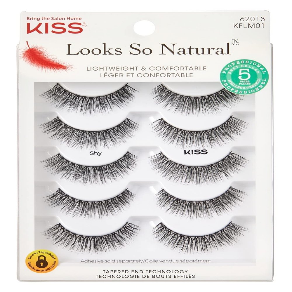 Kiss Looks So Natural Lashes Shy 5 Pairs (Pack of 2)