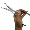 7.5-Inch Microlink Hair Extension Pliers  Stainless Steel Professional Tool for Nano & Micro Bead Application, Opening & Tightening  Salon & DIY Ergonomic Grip by MIRACLE view 1