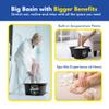 American Wellness Authority AWA Extra Large foot bath basin - Sturdy plastic soak tub For Soaking feet and Pedicure At Home Spa Kit Women Men (Grey Basin), 1.0 Count view 3