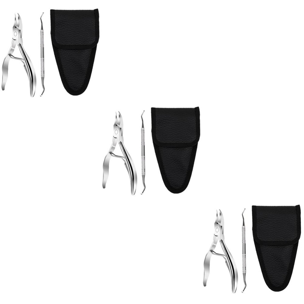 Beaupretty 3sets Nail Clippers and Trimmer Set Toenail Clipper Professional Pedicure Tool for Easy Nail Care and Thick Removal Lightweight Design for Home and Travel