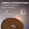 Massage Face Rest Cradle Cover by Acuforce | Patented Face Pillow Covers | 100% Cotton & Seamless | Crescent Cover Fits Massage Table & Chair Cushions (3 Pack, Chocolate) view 3