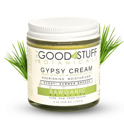 The Good Stuff Botanicals Gypsy Cream | Body and Face Moisturizer for Women | Body Cream for Dry Skin | Summer breeze Body Lotion | Organic Hemp Oil & Hot Spring Water Facial Moisturizer - 4 oz