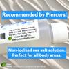 Urban ReLeaf Unscented Piercing Solution ! Non-Iodized Sea Salt Healing Soak. Lip, Tongue, Septum, Dimple, Mouth. NO Scent. Ready to use. Made Fresh in USA. Soothe & Calm. view 3