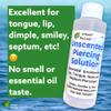 Urban ReLeaf Unscented Piercing Solution ! Non-Iodized Sea Salt Healing Soak. Lip, Tongue, Septum, Dimple, Mouth. NO Scent. Ready to use. Made Fresh in USA. Soothe & Calm. view 4