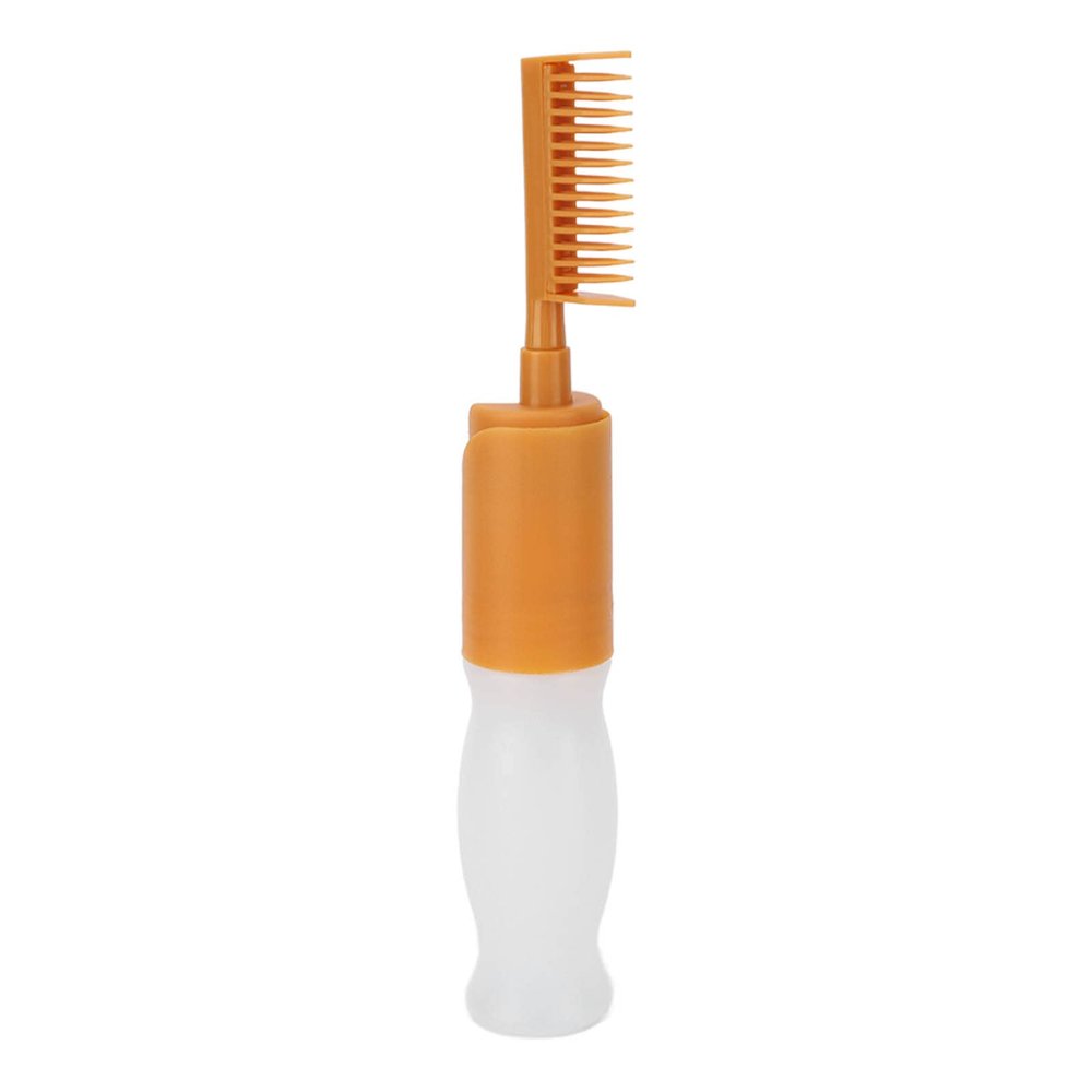 Yosoo Hair Dye Bottle, 110ml Applicator Bottle Comb Hair Dye Bottles Root Comb Applicat Bottle Empty Brush Shampoo Bottles Graduated Scale for Home Barber Shop Scalp Hairdressing Dry Cleaning Bottles