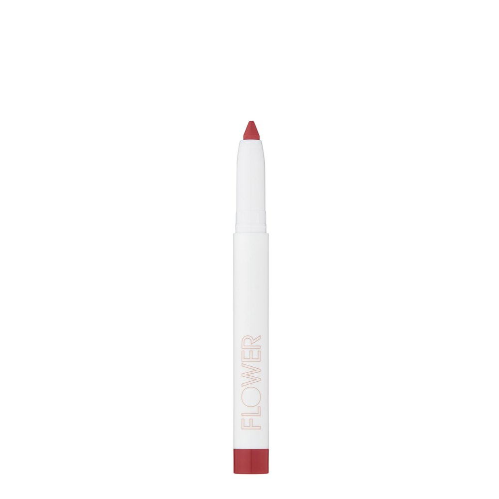 FLOWER BEAUTY By Drew Barrymore Scribble Stick Lip Liner + Eyeliner - Smooth Application + Blendable - 2-in-1 Lip + Eye Liner (Sherbert)