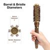 Olivia Garden NanoThermic PowerGrip Thermal brush with special patented wavy barrel for extra tension and grip, for medium to thick hair, 1 inch view 2