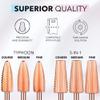 Kiara Sky Under Nail Cleaner Drill Bit | Carbide Bit with X Cut Design | for Beyond Pro Drill | ROSE GOLD view 2