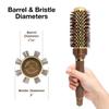 Olivia Garden NanoThermic PowerGrip Thermal brush with special patented wavy barrel for extra tension and grip, for medium to thick hair, 1 1/4 inch view 2