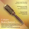 Olivia Garden NanoThermic PowerGrip Thermal brush with special patented wavy barrel for extra tension and grip, for medium to thick hair, 1 1/4 inch view 3