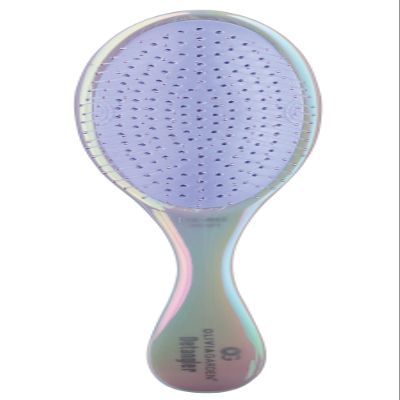 Olivia Garden OG Detangler Brush  Removable Cushion, Gentle Scalp Massage & Detangling for Wet or Dry, Fine to Medium Hair  Opal Purple