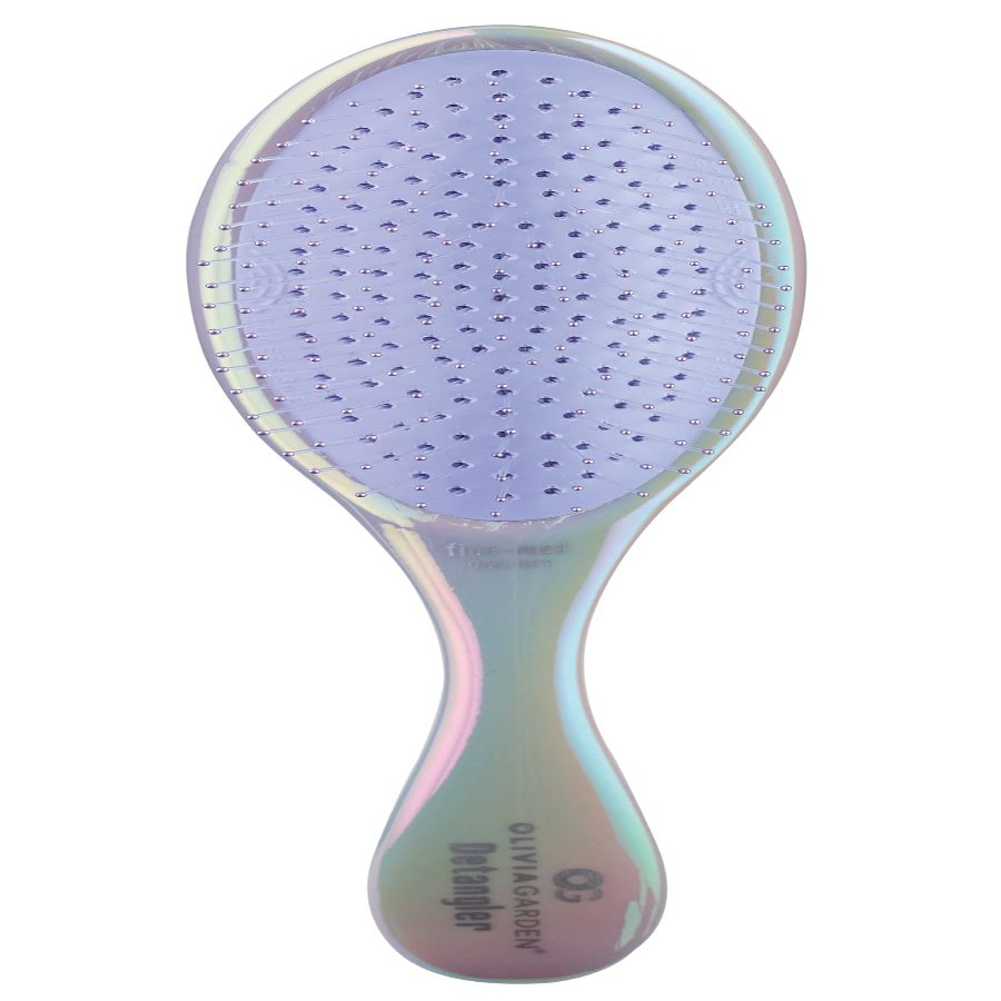 Olivia Garden OG Detangler Brush Removable Cushion, Gentle Scalp Massage & Detangling for Wet or Dry, Fine to Medium Hair Opal Purple
