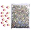 Hisenlee 14400PCS Rhinestone AB Color Crystal Gems 9 Sizes Wholesale Nail Art Rhinestone Flatback Round Glass Diamond for Crafts (SS204.6-4.8mm) view 1
