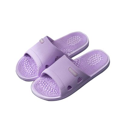 LEIYAN Massage Slippers for Women and Men, Slippers Indoor and Outdoor with Massage Double Cushion, for Bathroom Shower Slippers with Shock-Absorbing (Color : Purple, Size : Men9-9.5)