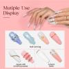MIZHSE Solid Builder Gel, Nail Sculpture Gel Non-Sticky 4 Colors Nude Clear White Pink Hard Builder Nails UV LED Nail Extension for Salon Manicure Home DIY view 3