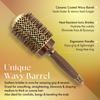 Olivia Garden NanoThermic PowerGrip Thermal brush with special patented wavy barrel for extra tension and grip, for medium to thick hair, 2 1/8 inch view 3