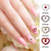 WOKOTO 40Pcs Heart Nail Charms for Nail Art 3D Hearts for Nails Accessories Hearts Gold Silver Nail Jewelrys for Nails Design Kit Nail Decorations for Nail Art Charms Nail Hearts Charms Rhinestones view 2