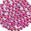 Beadsland 2880pcs Flat Back Crystal Rhinestones Round Gems for Nail Art and Craft Glue Fix,Light Siam AB,SS10,2.7-2.9mm view 2