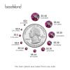 Beadsland 2880pcs Flat Back Crystal Rhinestones Round Gems for Nail Art and Craft Glue Fix,Light Siam AB,SS10,2.7-2.9mm view 3