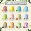 CalmNFiz Bath Bombs with Surprise Dinosaur Toys Inside, 12 Pack Organic and Natural Bubble Bath Bombs, Stocking Stuffers for Kids, Bath Bomb Set for Her/Him,Mothers Day Presents for Mom view 4