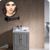 8 inch Wall Mounted Makeup Vanity Mirror, MagnifyingCosmetic Mirror, Double Sided Bathroom Mirror, 360 Swivel Extendable Makeup Mirror (Black 10X) view 2