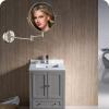 BhjKL Makeup Mirror Wall Mounted, 8'' Double Sided Vanity Mirror, 1X 10X Magnification Bathroom Mirror, 360 Swivel Extendable Cosmetic Mirror (Brushed Nickel) view 2