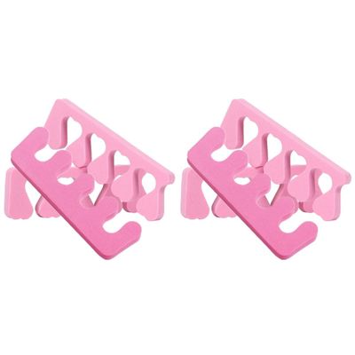 FRCOLOR 40pcs Sponge Nail Separator Toe Dividers for Pedicure Press Nails Manicure Tools