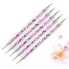 FRCOLOR 10pcs Double-ended Nail Art Pen Rhinestone Applicator for Nail Painting and Detailing for Professionals and Beginners Lightweight and Manicure Tools view 3