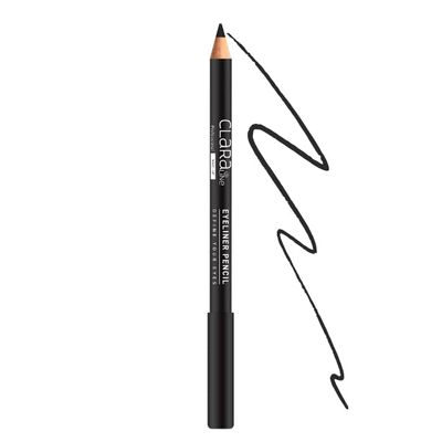 Claraline Long Lasting Sharpenable Eyeliner Pencil, Vegan & Cruelty Free, Highly Pigmented, Intense and Vibrant Colors, Smooth Soft Gliding for Girl & Women, 102 Intanse Gaze