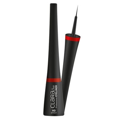 Claraline Eyeliner Pen, Paraben-Free, Cruelty Free, Long Lasting 14 Hour Wear, Quick Drying, Easy to Apply, Highly Pigmented, Smudge-Proof, Fine Tip Applicator, Sharp Black