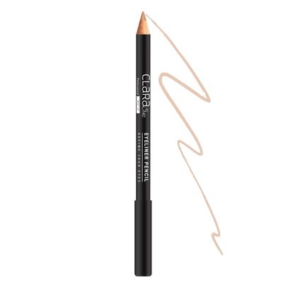 Claraline Long Lasting Sharpenable Eyeliner Pencil, Vegan & Cruelty Free, Highly Pigmented, Intense and Vibrant Colors, Smooth Soft Gliding for Girl & Women, 108 Skin Tone
